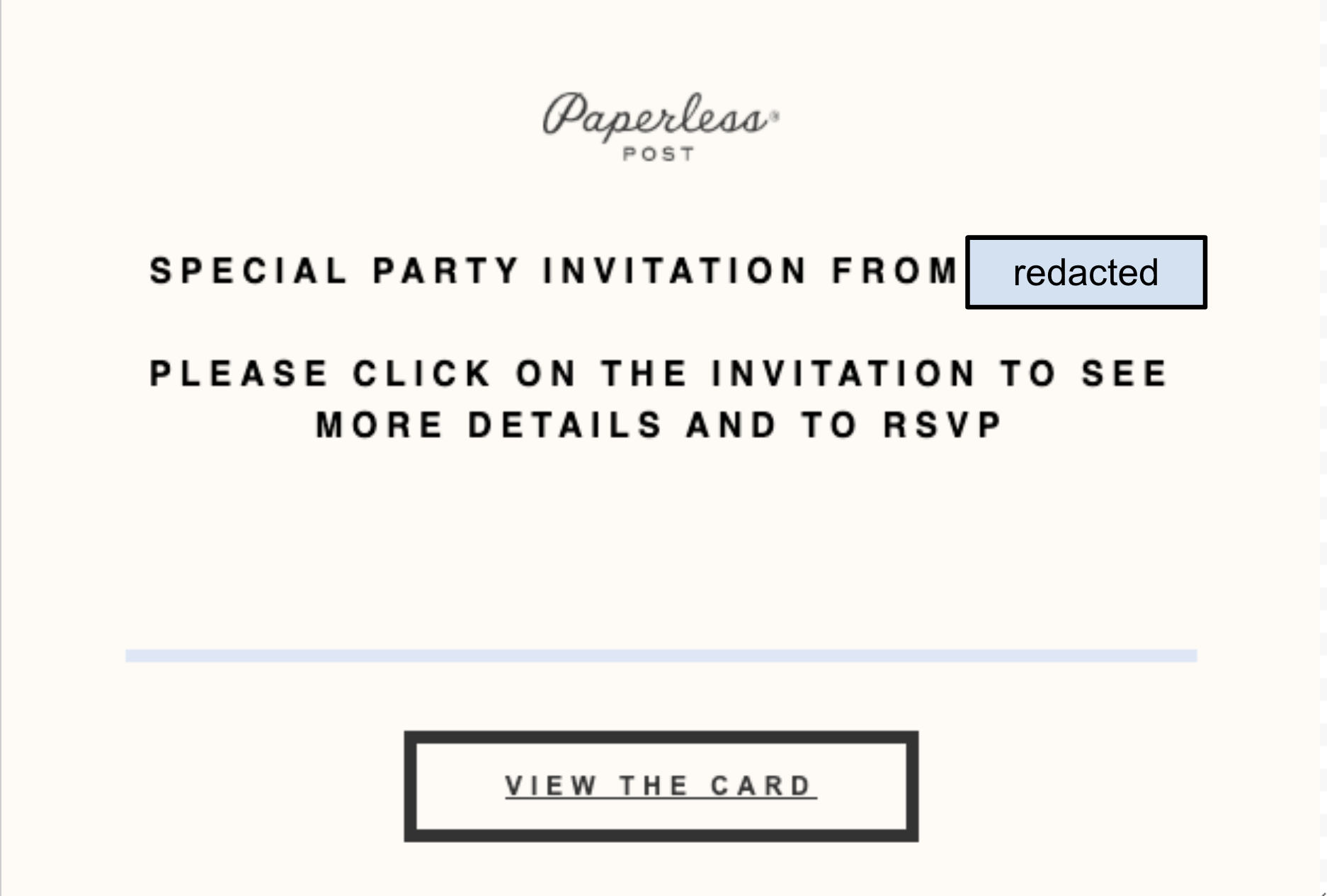 Paperless post party invitation